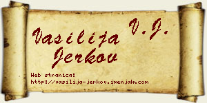 Vasilija Jerkov vizit kartica